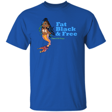 Fat Black & Free Mermaid Chè Monique Basic Unisex T-Shirt