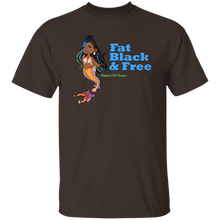 Fat Black & Free Mermaid Chè Monique Basic Unisex T-Shirt