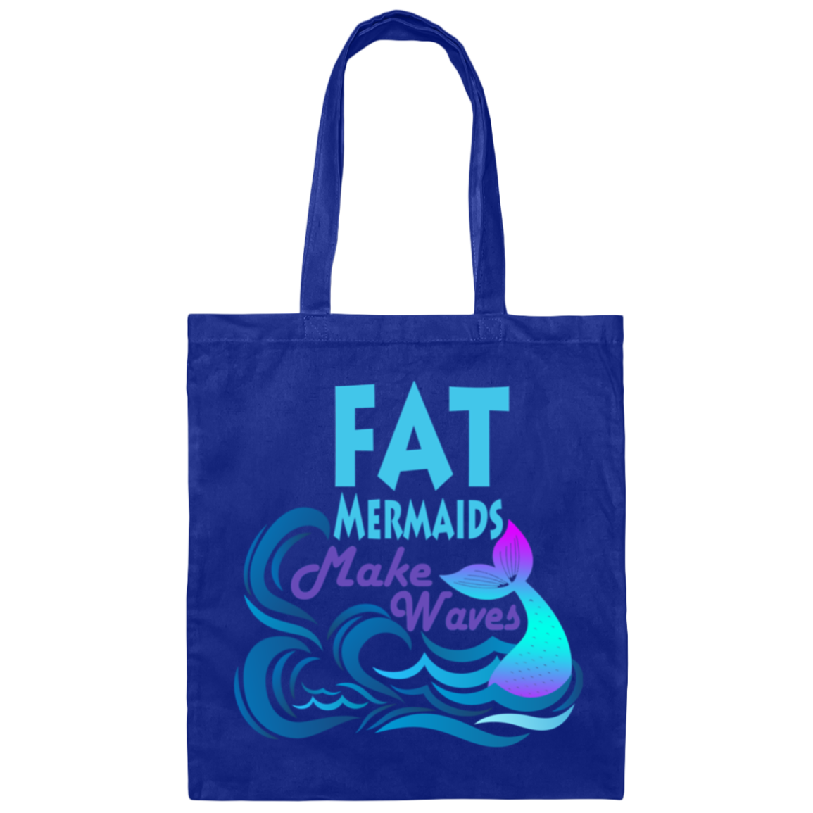 Fat Mermaids Make Waves Canvas Tote Bag – Society Of Fat Mermaids