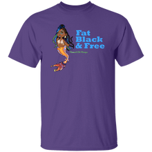 Fat Black & Free Mermaid Chè Monique Basic Unisex T-Shirt