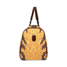 Golden Stripes Signature Logo Duffle Bag