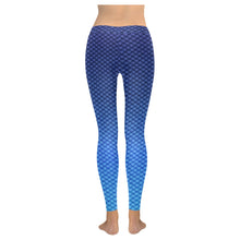 Blue Ombre Scale Leggings