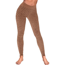 Shade 5 Nude Illusion Blended Waist Mermaid Scale Leggings