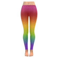 Rainbow Mermaid Scale Leggings