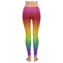 Rainbow Mermaid Scale Leggings