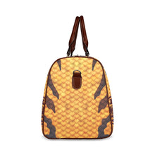 Golden Stripes Signature Logo Duffle Bag