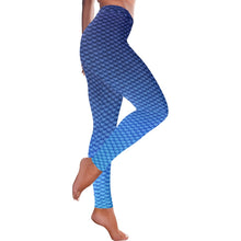 Blue Ombre Scale Leggings