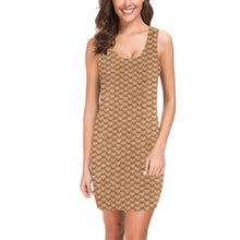 Nude Scales Bodycon Mini Dress
