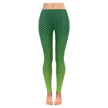 Green Ombre Scale Leggings