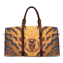 Golden Stripes Signature Logo Duffle Bag