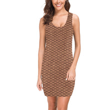 Nude Scales Bodycon Mini Dress