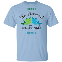 Mermaid To be Friends Tails Personalized Basic Unisex Tee