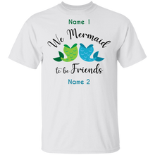 Mermaid To be Friends Tails Personalized Basic Unisex Tee