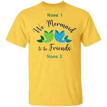 Mermaid To be Friends Tails Personalized Basic Unisex Tee