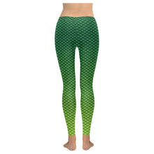 Green Ombre Scale Leggings
