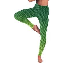 Green Ombre Scale Leggings