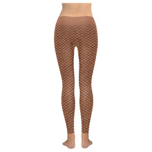 Shade 5 Nude Illusion Blended Waist Mermaid Scale Leggings