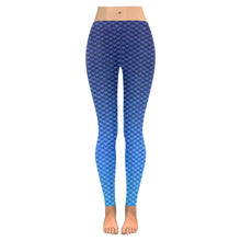 Blue Ombre Scale Leggings