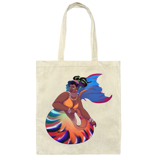 Mermaid Chè Monique Canvas Tote Bag