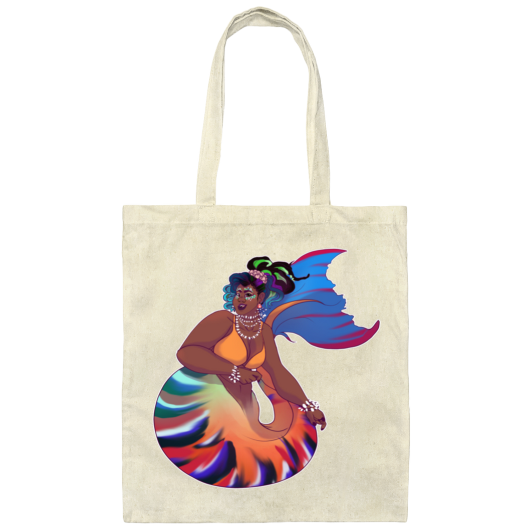 Mermaid Chè Monique Canvas Tote Bag