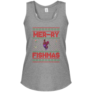 Mermaid Ugly Christmas Sweater Women's Fit Tank