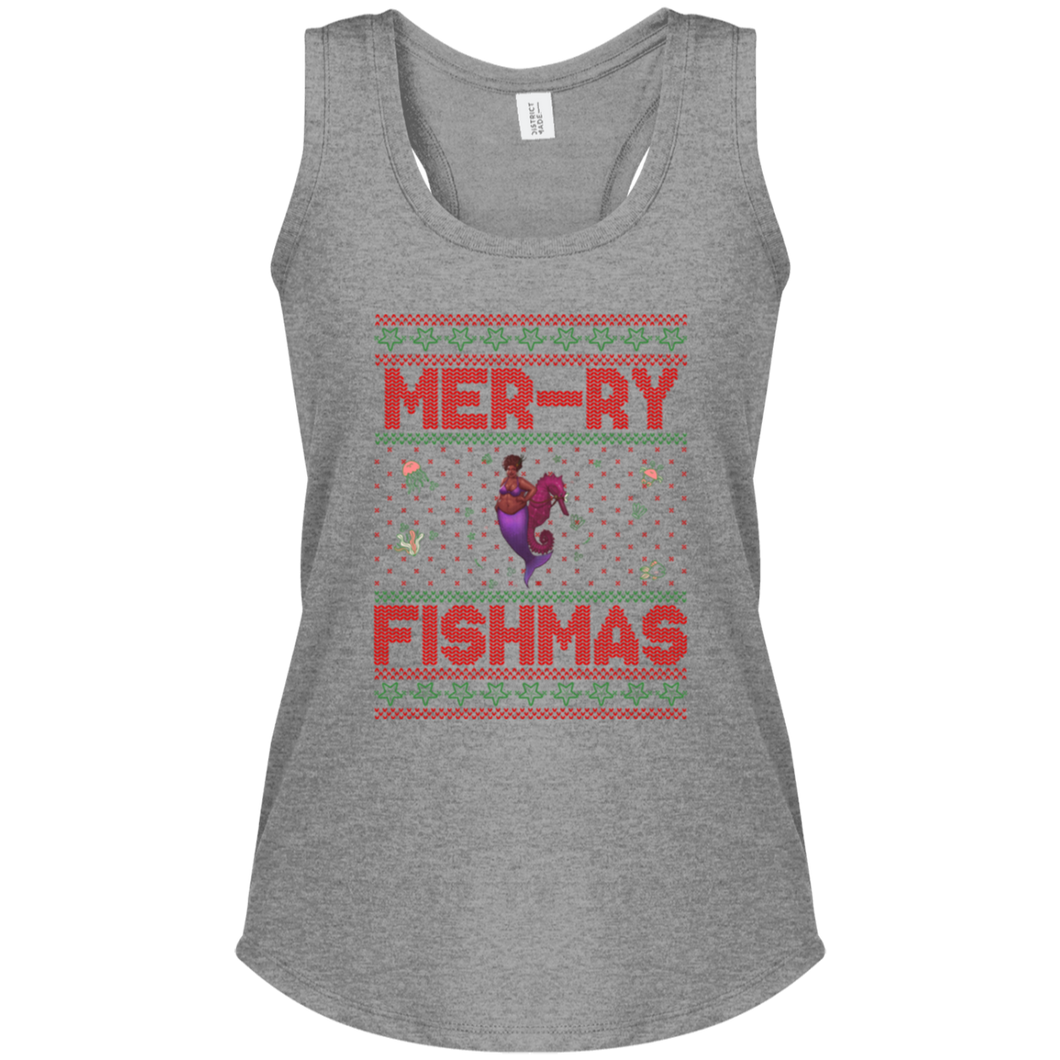 Mermaid Ugly Christmas Sweater Women's Fit Tank