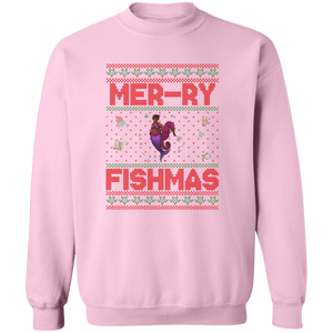 Mermaid Ugly Christmas Sweater Unisex Crewneck  Sweatshirt