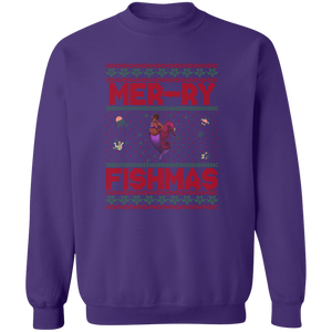 Mermaid Ugly Christmas Sweater Unisex Crewneck  Sweatshirt