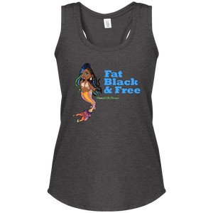 Fat Black & Free Women's  Fit Racerback Tank