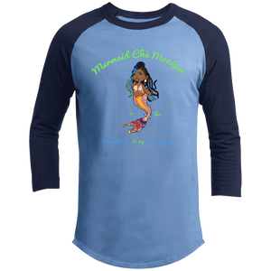 Personalized Mermaid Chè Monique is the Blank to my Blank Unisex 3/4 Raglan Sleeve Shirt