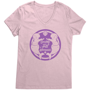 Purple Logo Signature SOFM Women's Fit Premium V-neck