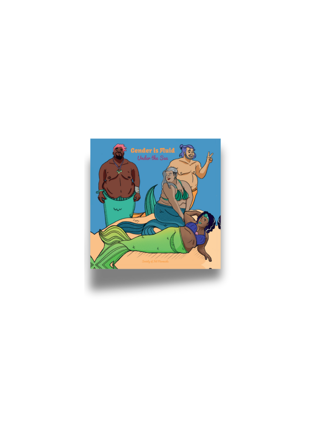 Gender is Fluid Under the Sea Sticker