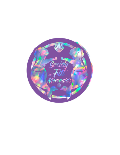 Oversized 5 inch SOFM Signature Purple Logo Glitter Sticker