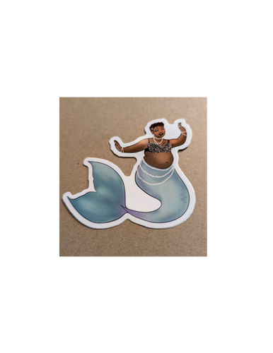 Mermaid in Pearls Mermaid Chè Monique Sticker