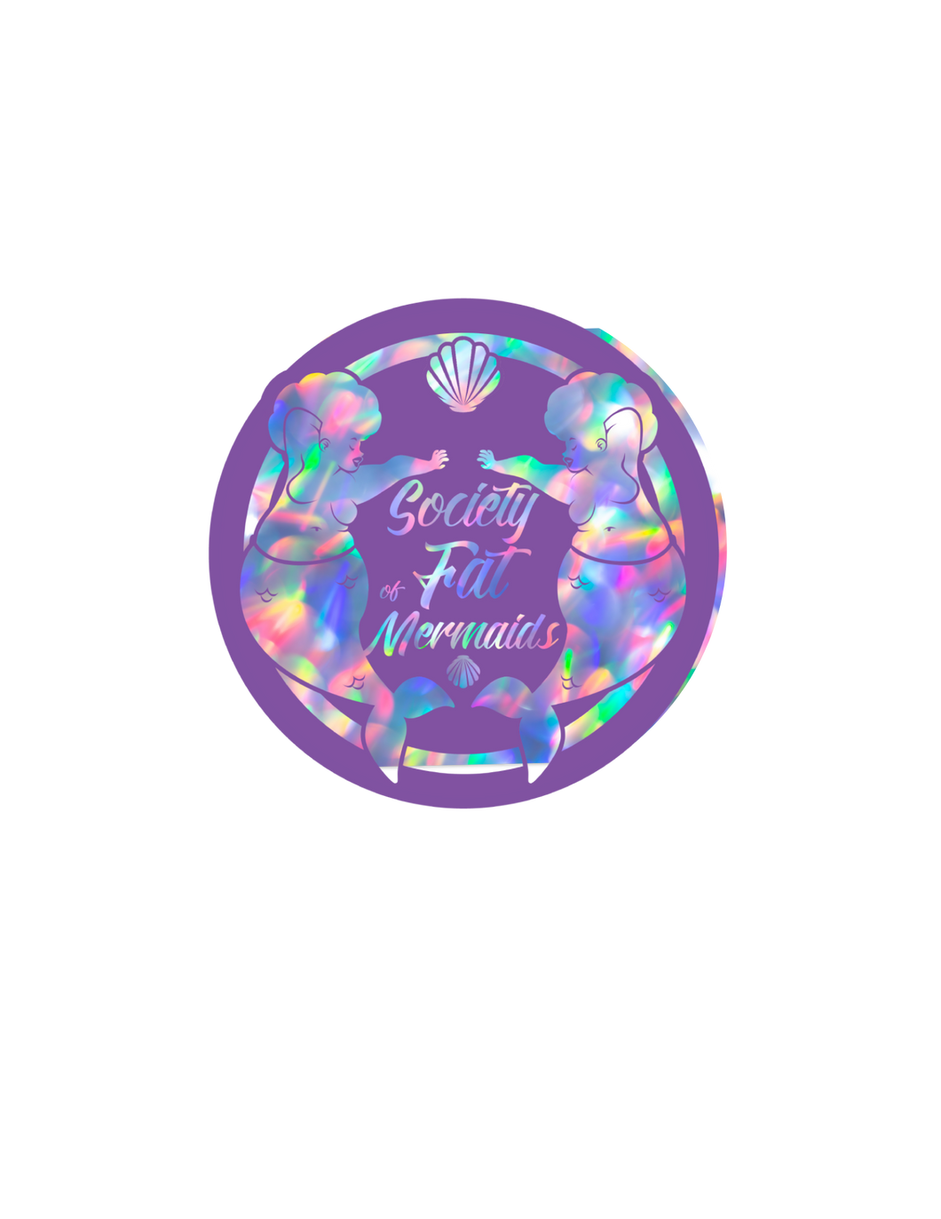 Oversized 5 inch SOFM Signature Purple Logo Glitter Sticker