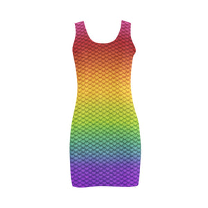 Rainbow Scale Mini Dress