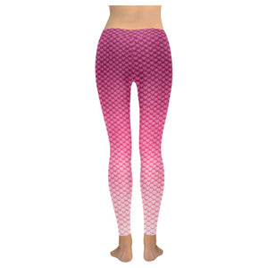 Pink Ombre Scale Leggings