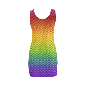 Rainbow Scale Mini Dress