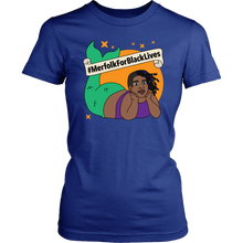 #MerfolkForBlackLives Non-binary Women's Fitted Soft Tee