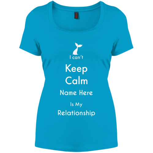 I Can't Keep Calm Personalized Premium Women's Fit Tee