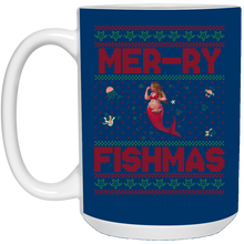 Mermaid Ugly Christmas Sweater, Glory 15 oz. Mug