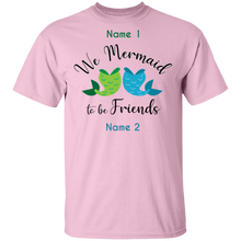 Mermaid To be Friends Tails Personalized Basic Unisex Tee