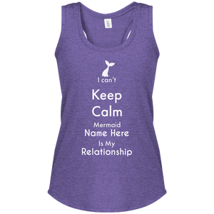 Personalized I Can't Keep Calm Mermaid Women's Fit Tank