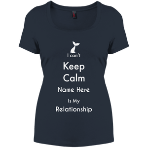 I Can't Keep Calm Personalized Premium Women's Fit Tee