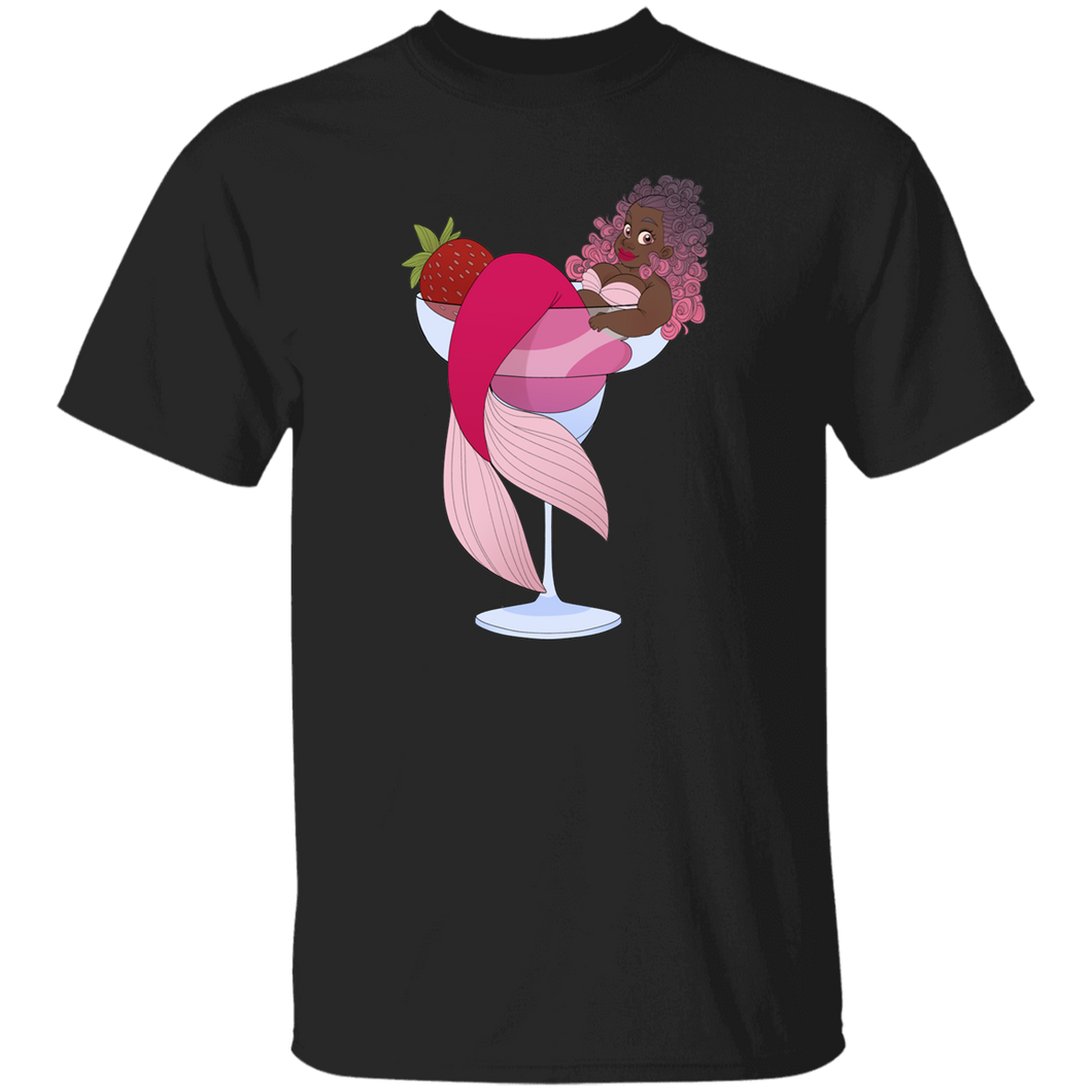 Strawberry Mer-garita Basic Unisex T-Shirt