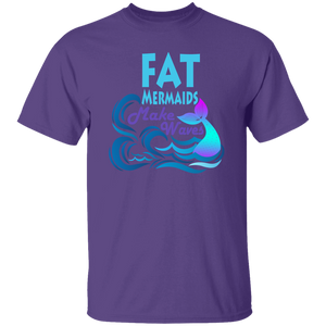 Fat Mermaids Make Waves Basic Unisex T-Shirt