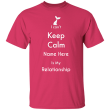 Personalized I Can't Keep Calm Basic Unisex Tee