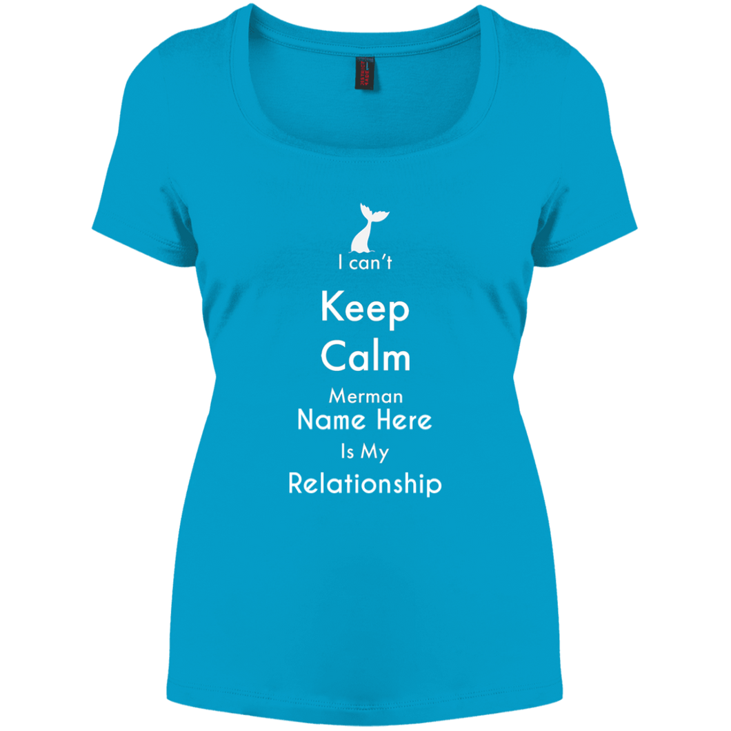 Personalized I Can't Keep Calm Merman Premium Women's Fit Tee