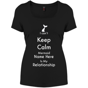 Personalized I Can't Keep Calm Mermaid Women's Fit Premium Tee