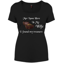 My Wife is My Treasure Personalized Premium Women's Fit Tee